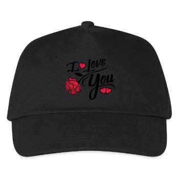 i love you rose - Kinder Basecap - Schwarz - Vorne