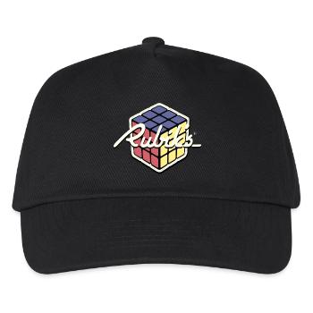 Rubik's Cube Rétro Design - Casquette de baseball Enfant - noir - Devant
