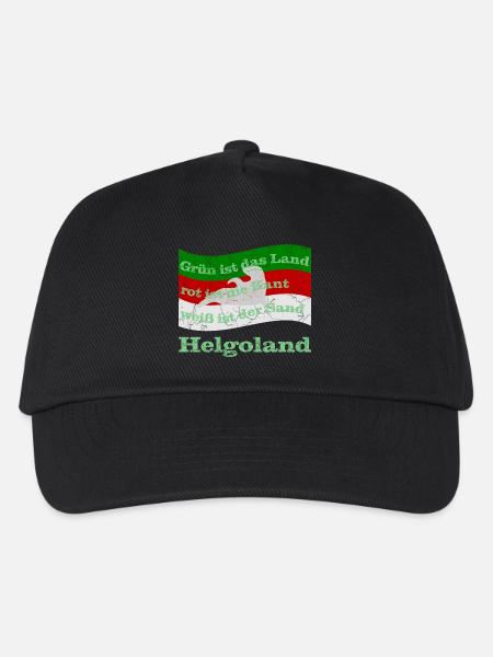 helgoland insel - Kinder Basecap - Schwarz