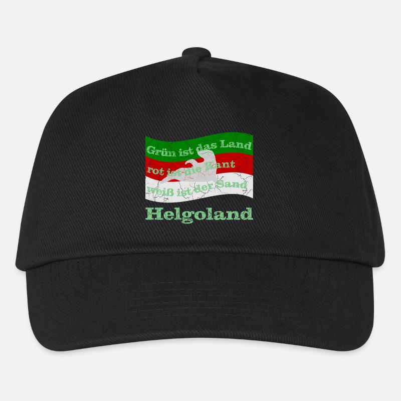helgoland insel - Kinder Basecap - Schwarz