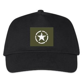 Étoile militaire américaine - Casquette de baseball Enfant - noir - Devant