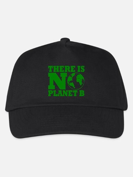There is no planet B - Kinder Basecap - Schwarz
