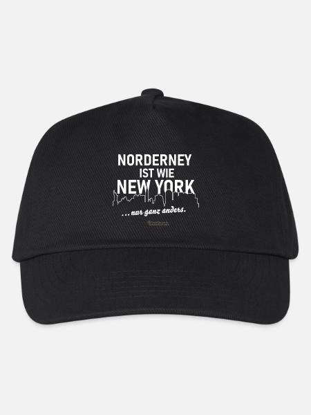 Norderney - Kinder Basecap - Schwarz