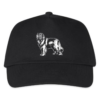 Leonberger "Black Edition" - Kinder Basecap - Schwarz - Vorne