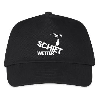 Schiet Wetter - Kinder Basecap - Schwarz - Vorne