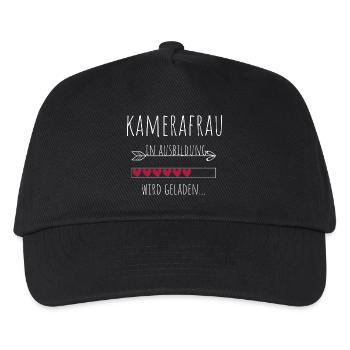 Kamerafrau in Ausbildung Geschenk - Kinder Basecap - Schwarz - Vorne