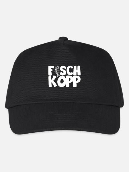 Fischkopp - Kinder Basecap - Schwarz