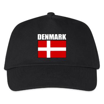 Danemark - Casquette de baseball Enfant - noir - Devant