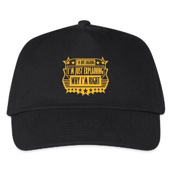 I m not arguing - Kids’ Baseball Cap - black - Front