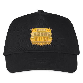 I m not arguing - Kids’ Baseball Cap - black - Front