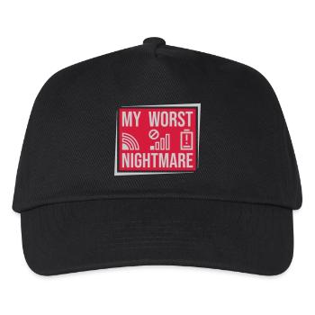 Protéger mon pire cauchemar - Casquette de baseball Enfant - noir - Devant