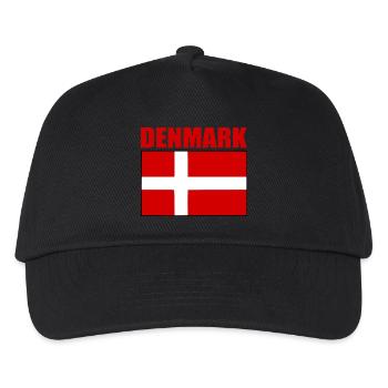 Denmark - Kids’ Baseball Cap - black - Front