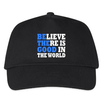 believe there is good in the world - Kids’ Baseball Cap - black - Front