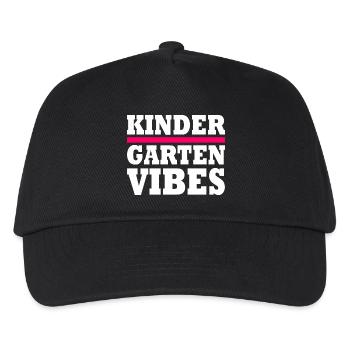 kindergarten vibes - Kinder Basecap - Schwarz - Vorne