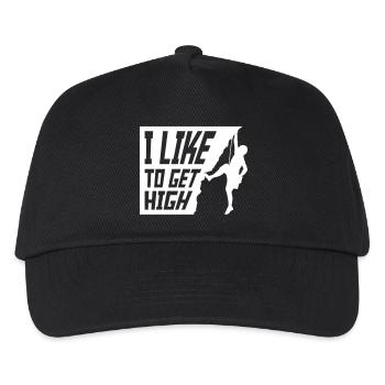like to get high - Kinder Basecap - Schwarz - Vorne