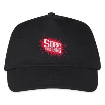 désolé de ne pas écouter - Casquette de baseball Enfant - noir - Devant