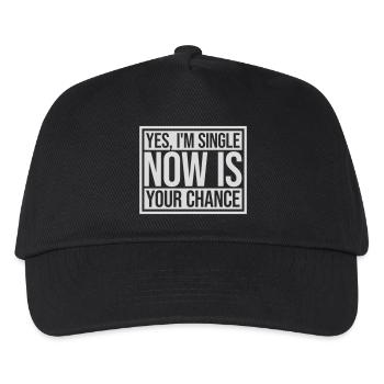 single now your chance - Kids’ Baseball Cap - black - Front