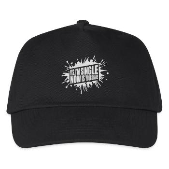 single now your chance - Kinder Basecap - Schwarz - Vorne