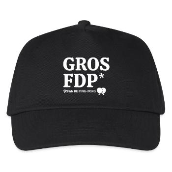 ping-pong, fan de ping-pong, tennis de table - Casquette de baseball Enfant - noir - Devant