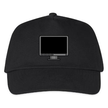 Icon Logo Computer Screen - Kids’ Baseball Cap - black - Front