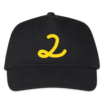 2 Number two number - Kids’ Baseball Cap - black - Front