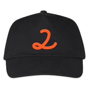 2 Number two number - Kids’ Baseball Cap - black - Front
