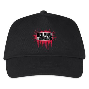 hell was full Zitat - Kinder Basecap - Schwarz - Vorne