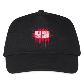 hell was full Zitat - Kinder Basecap - Schwarz - Vorne