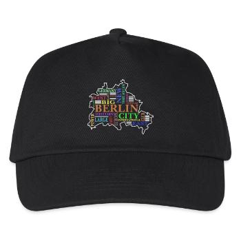 Berlin Vibes-Streetwear für Hauptstadt-Liebhaber - Kinder Basecap - Schwarz - Vorne