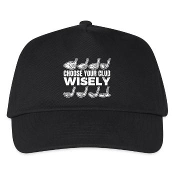 Choose your golf club - Kids’ Baseball Cap - black - Front