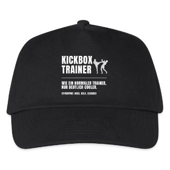 Kickbox Trainer Definition - Kinder Basecap - Schwarz - Vorne