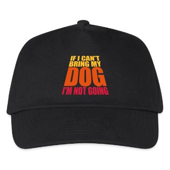 Citation Apportez mon chien - Casquette de baseball Enfant - noir - Devant