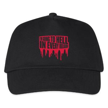 in going to hell - Kids’ Baseball Cap - black - Front