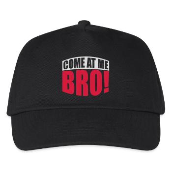 come at me bro - Kinder Basecap - Schwarz - Vorne