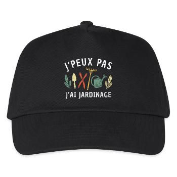 Keine Zeit - Der Garten Ruft Retro Gärtner Natur - Kinder Basecap - Schwarz - Vorne