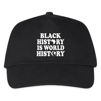 Black history is world history - Kinder Basecap - Schwarz - Vorne