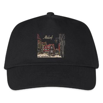 Altdorf near Nuremberg, half-timbered, Bavaria, drawing - Kids’ Baseball Cap - black - Front