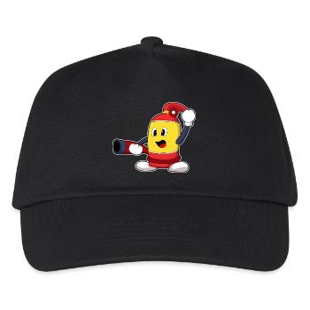 Firefighter Fire Hose Fire Brigade - Kids’ Baseball Cap - black - Front