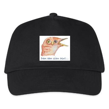 PlattSnack – Den een sien Uul... - Kinder Basecap - Schwarz - Vorne