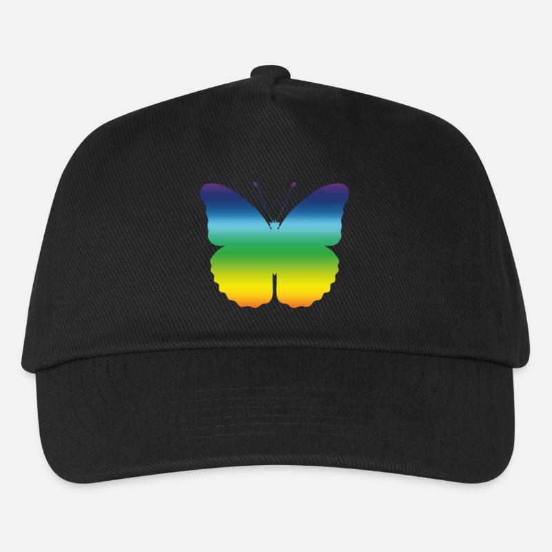 Butterfly Butterfly Monarch Forår Farverig gave - Basecap til børn - sort