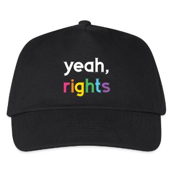 Pride Month LGBT - Yeah, Rights - Kids’ Baseball Cap - black - Front