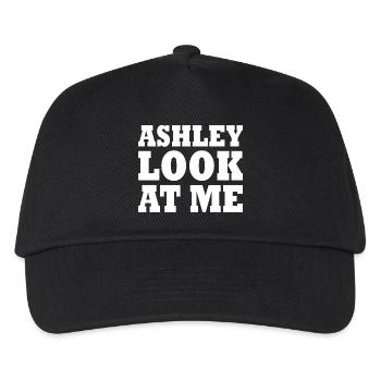 Ashley look at me - Kids’ Baseball Cap - black - Front