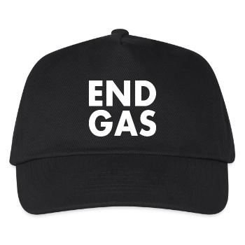 End gas - Kinder Basecap - Schwarz - Vorne