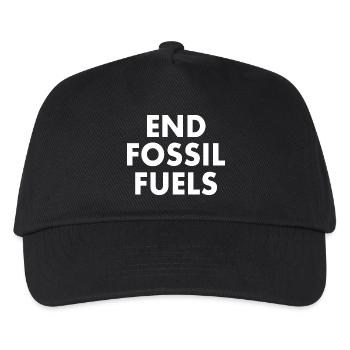 end fossil fuels - Kinder Basecap - Schwarz - Vorne