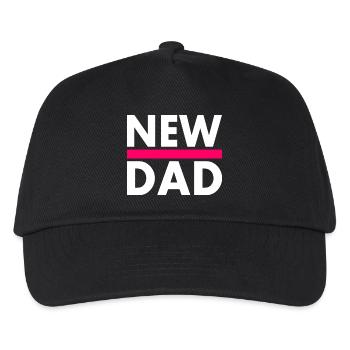 New dad - Casquette de baseball Enfant - noir - Devant