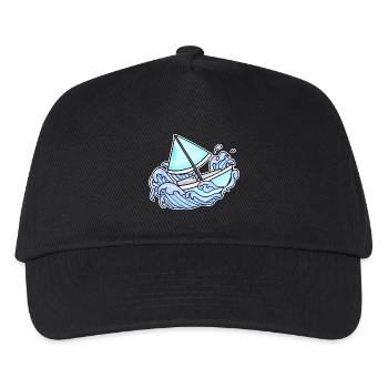 Sailing Sailboat Boat - Kids’ Baseball Cap - black - Front