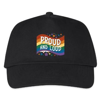 Proud and Loud - Kids’ Baseball Cap - black - Front