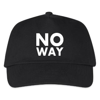 No way - Kids’ Baseball Cap - black - Front