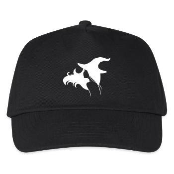 Witch with loose hair and a hat - Kids’ Baseball Cap - black - Front