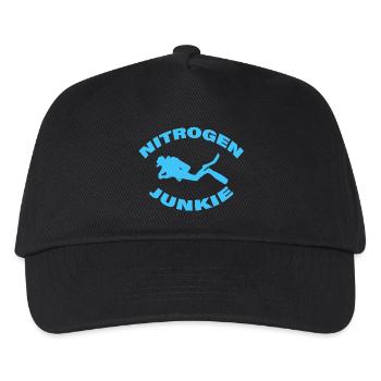 NITROGEN JUNKIE - Kinder Basecap - Schwarz - Vorne